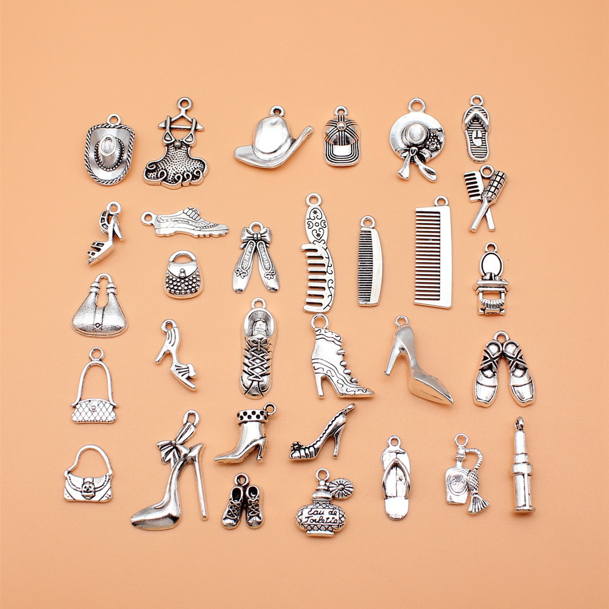 31pcs Antique Silver Color Com - Vintage Collectible Shoes recension och pris
