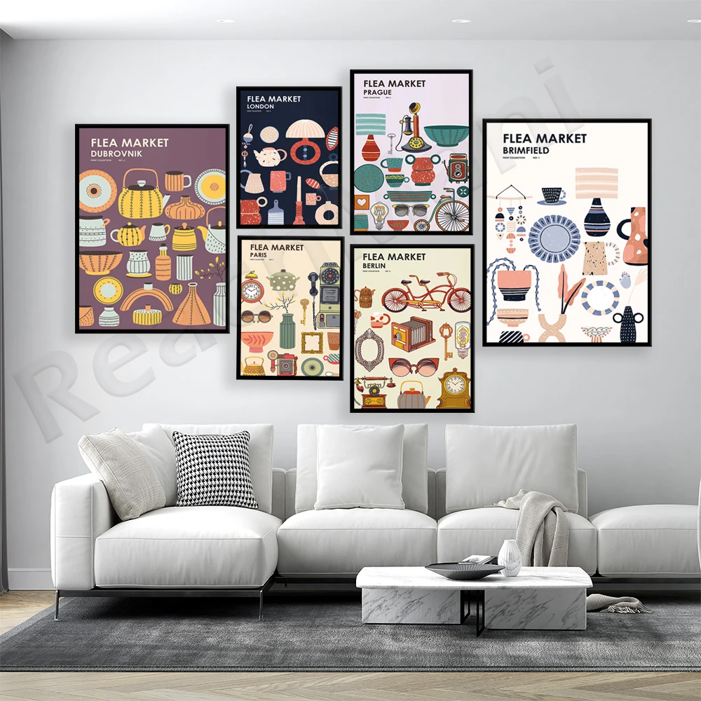 Flea Market Print Collection - - Vintage And Collectible Fair recension och pris