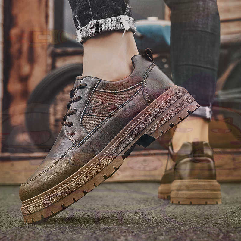 Dark Natural Leather Fashion T - Vintage Collectible Shoes recension och pris