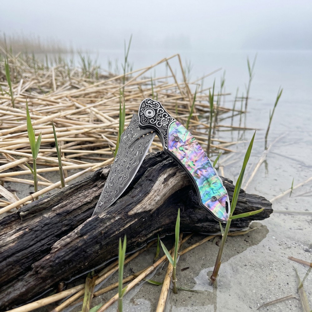 New Vintage Damascus Pattern B - Vintage Collectible Knives recension och pris