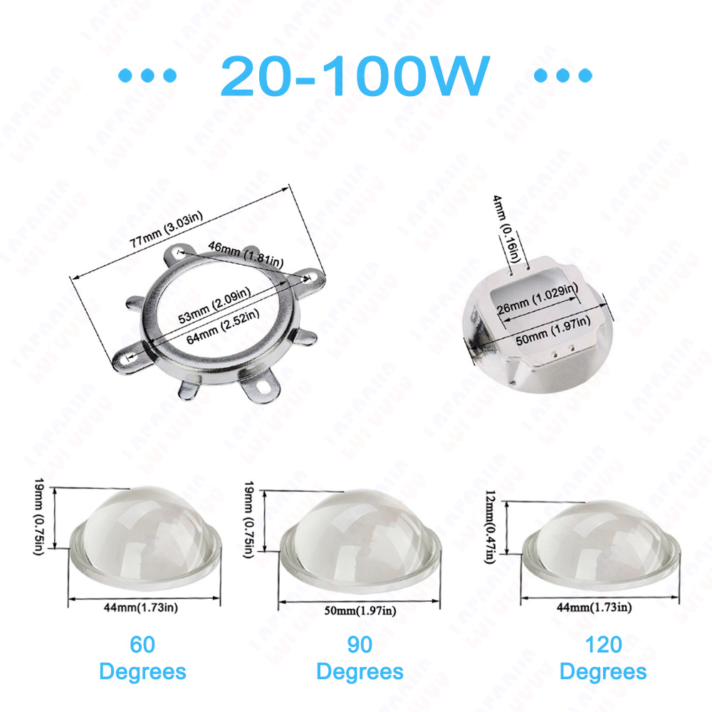 60 90 120 Degrees LED Lens Opt - Darkroom Enlarger Lens recension och pris