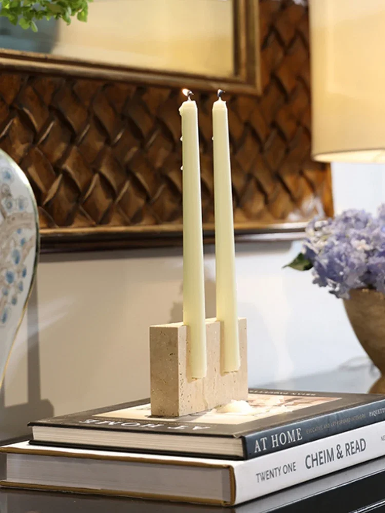 2 Holes Marble Candlestick Hol - Collectible Vintage Matches recension och pris